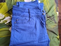 Pantaloni de dama albastri