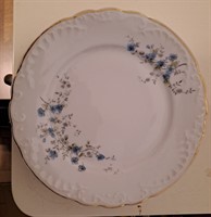 5 farfurii flori albastre (20 cm)
