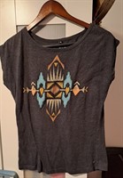 Bluza gri modele geometrice