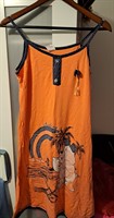 Rochie portocalie pt plaja