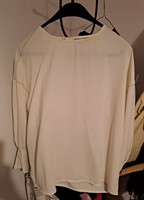 Bluza alba maneca lunga