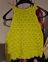 Maieu tricot verde neon