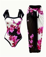 Costum baie intreg + fustă