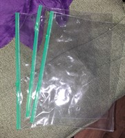 3 mape plastic A4 cu fermoar (verde)