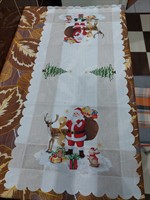 Napron decorativ cu motive de Craciun