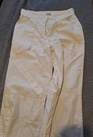 Pantaloni albi subtiri M