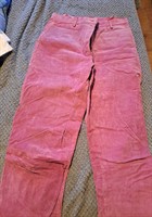Pantaloni piele roz 40