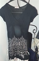 Bluza neagra modele argintii