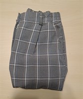 Pantaloni gri cadrilati S