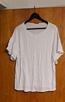 Bluza alba maneca scurta