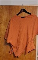 Bluza caramizie cu colturi