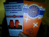 Cutii de floricele Cinema City Sun Plaza