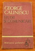 George Calinescu- studii si comunicari