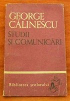 George Calinescu- studii si comunicari