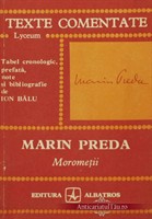 Texte comentate- Marin Preda- Morometii