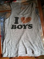 Maieu gri "I love boys"