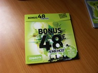 Cartela Bonus 48 Energy Cosmote