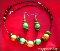 set handmade Green forest