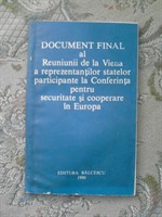 Carte Document final al Reuniunii de la Viena