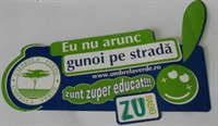 Sticker - Eu nu arunc gunoi pe strada, 2