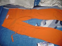 pantalon sport , culoare portocaliu