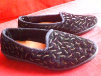 pantofi din material textil catifelat