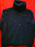 pulover negru cu strasuri - marimea S, M