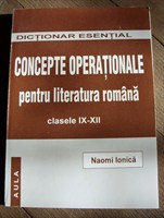 Concepte operationale pentru literatura romana