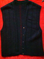 vesta/ilic negru.tricotat - M, L, XL