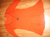 bluza dama portocaliu-caramizie