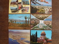 6 carti postale circulate - Haifa si Eilat