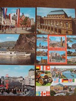6 carti postale circulate - Frankfurt am Main