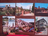 6 carti postale circulate - Polonia, Ungaria, Bulgaria