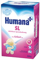 lapte praf humana SL 500 g - 2 cutii nedesfacute
