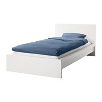 Cadru de pat pentru o persoana, alb, model MALM din IKEA