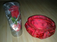 Gentuta chinezeasca+trandafir artificial