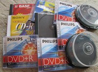Carcase + cutii depozitare CD / DVD