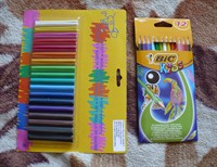 plastilina si creioane colorate