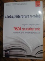 Limba romana - pregatire pentru teza cu subiect unic