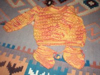 Plovoras si botosi bebe tricotate manual