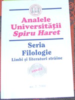carte "Analele Universitatii Spiru Haret", seria Filologie