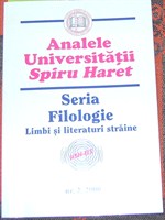 carte "Analele Universitatii Spiru Haret", seria Filologie