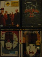 4 Dvd-uri Filme : Snatch , Evil Dead , Rise Blood Hunter, IN vestigating Sex