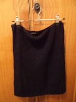 fusta/top tricot negru