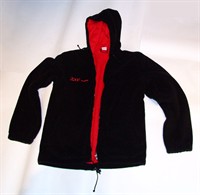 Hanorac Fleece (polar) captusit, negru - inscriptionat ZAPP