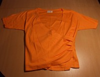 Bluza portocalie cu decolteu 