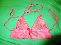 Sutien rosu transparent