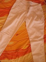 Pantaloni albi - "M. Dave Jeans"