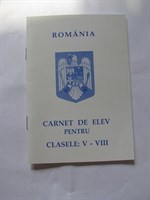 Carnet de elev, clasele V-VIII