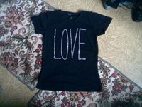 tricou dama negru love marimea m